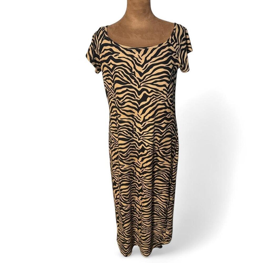 Brown and black zebra print